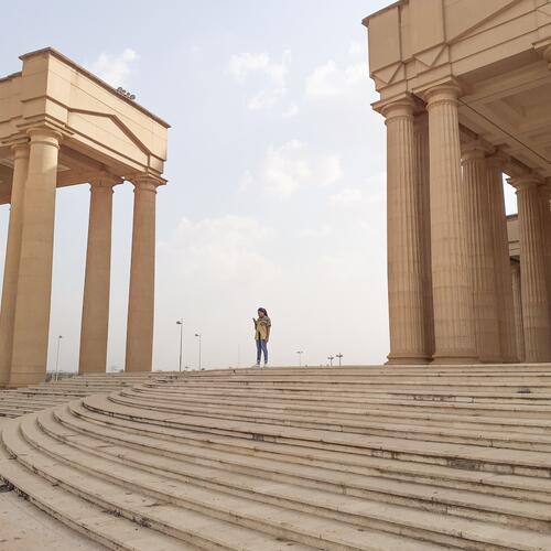 Monument in Yamoussoukro.