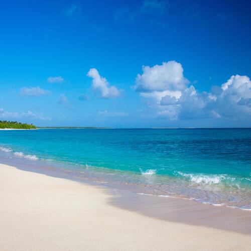 Strand van Bikini-atol.