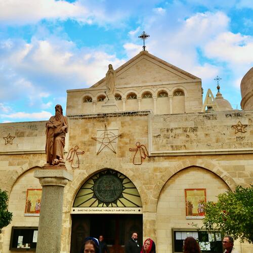 Religieus gebouw in Palestina.
