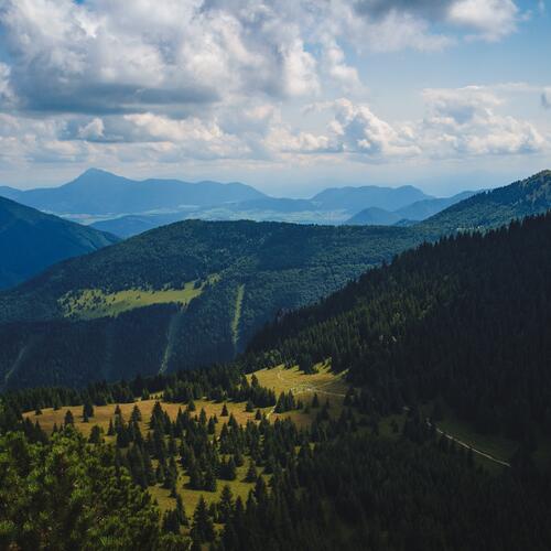Een blik op de Kleine Tatra, een gebergte in het noordwesten van Slovakije.