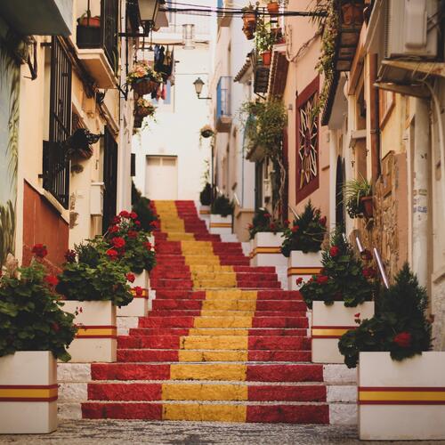 De Spaanse trappen in Calpe.
