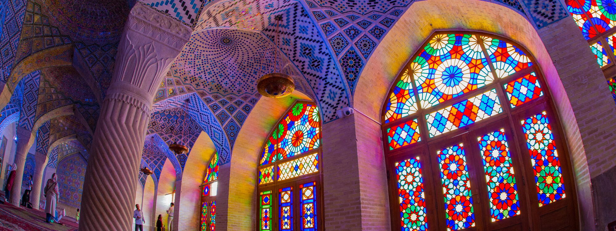 De Nasir al-Mulk-moskee in Shiraz.