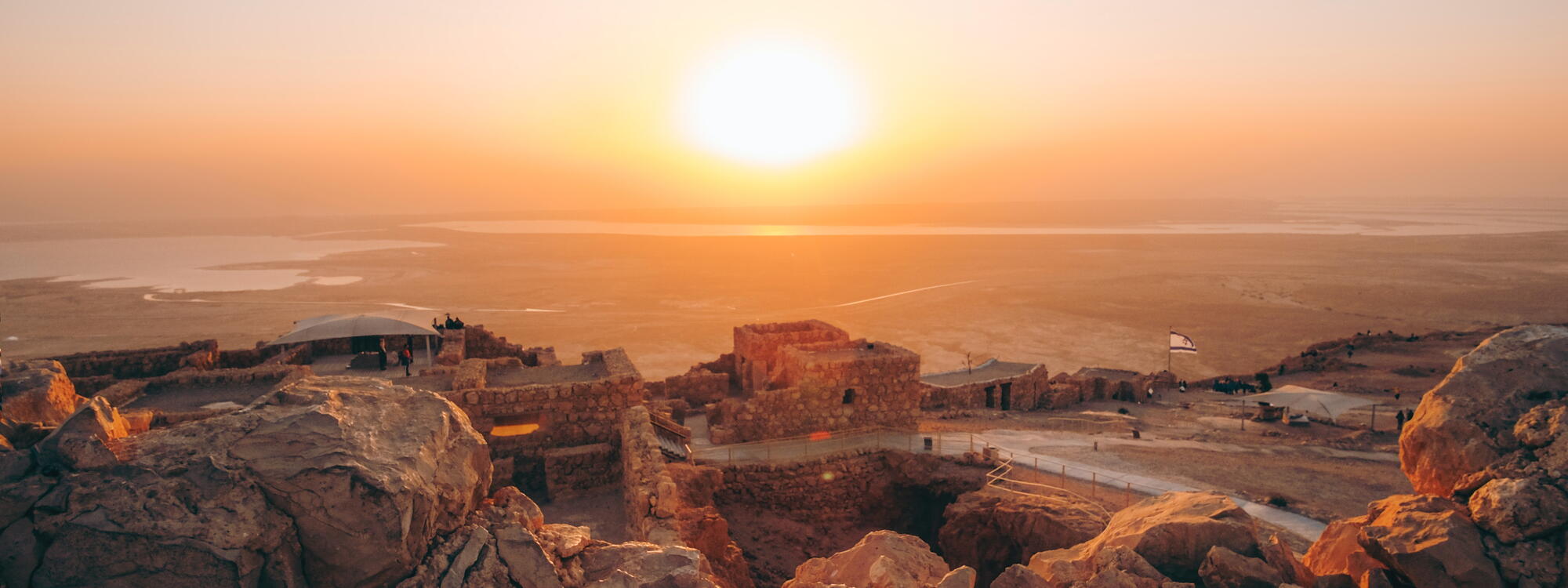 Ruïnes in het Masada National Park.
