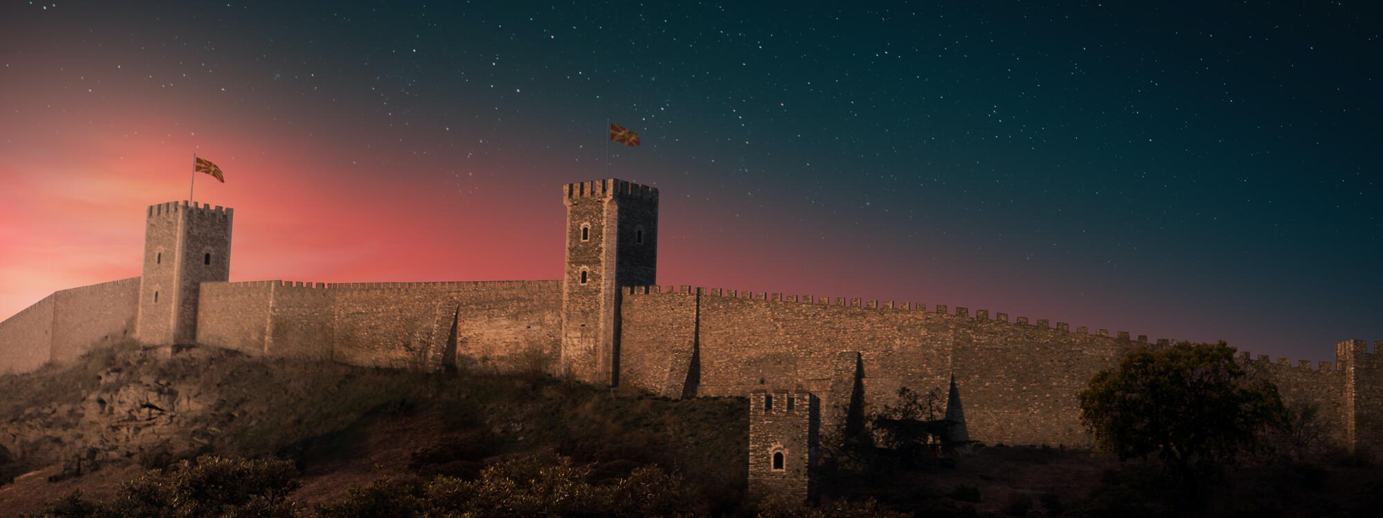 Fort in de Noord-Macedonische hoofdstad Skopje.