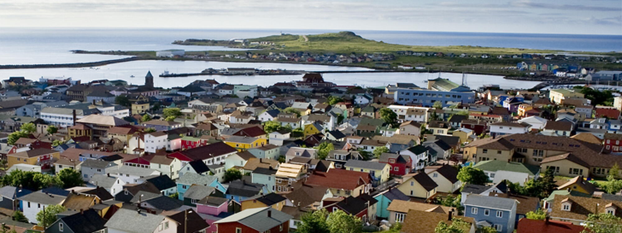 Uitzicht over Saint-Pierre en Miquelon.