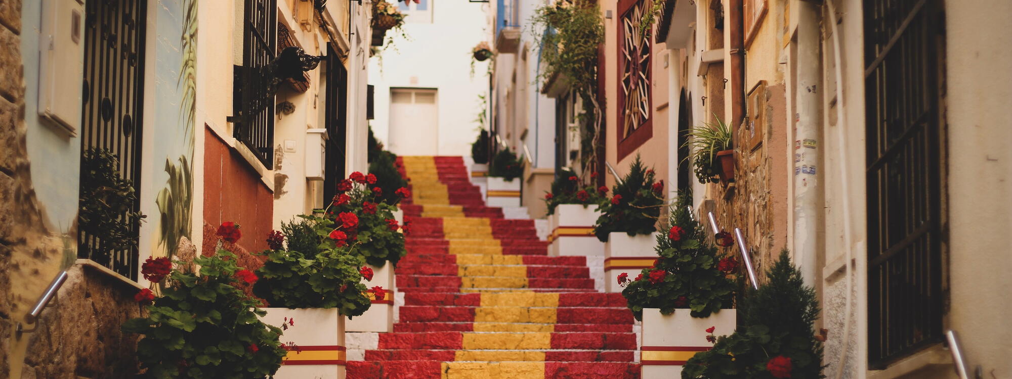 De Spaanse trappen in Calpe.