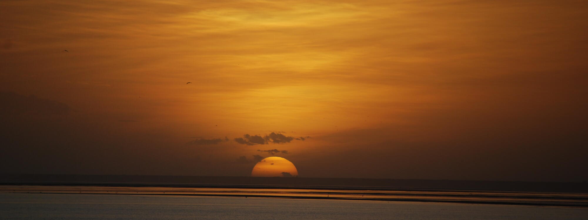 Zonsondergang in de Westelijke Sahara.