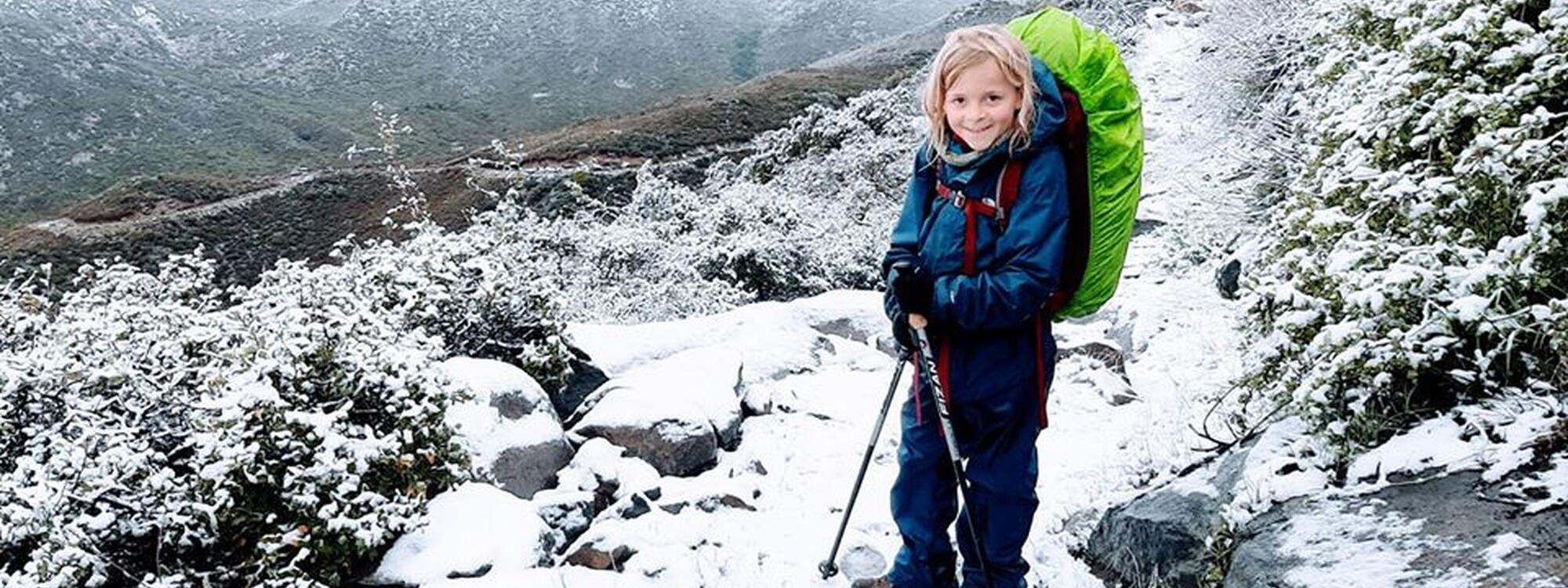 Abel in de sneeuw