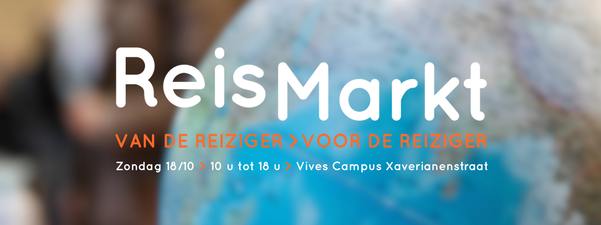 Reismarkt 2026 van de reiziger, voor de reiziger op zondag 18/10 in Brugge