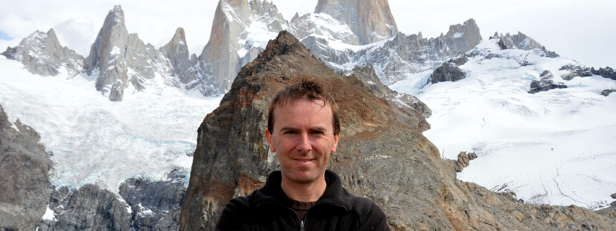 Dominiek in Patagonië.