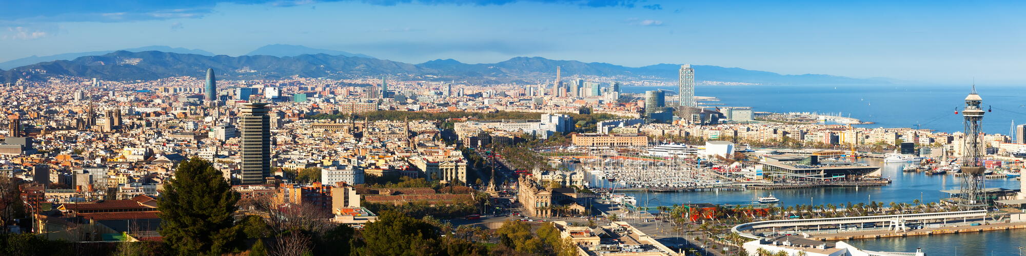 panorama foto van Barcelona
