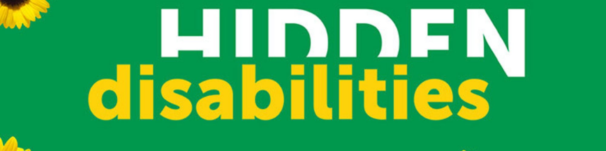 Logo met zonnebloem van Hidden Disabilities Sunflower