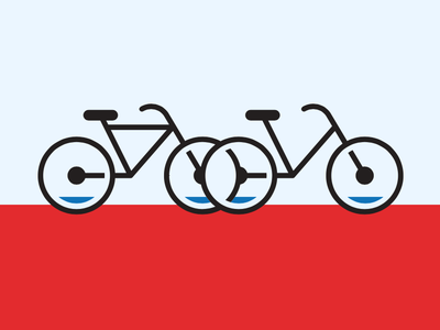 Vrienden op de fiets