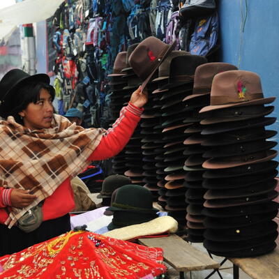 Guamote: modieus hoedje?