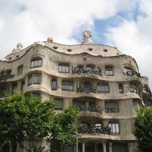 prachtige gebouwen in het centrum, veelal met de invloeden van Gaudi 