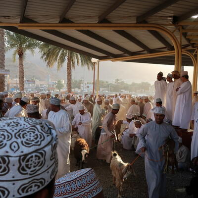 Nizwa geitenmarkt