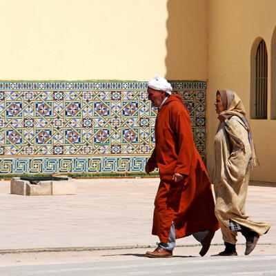 straatbeeld in Azrou