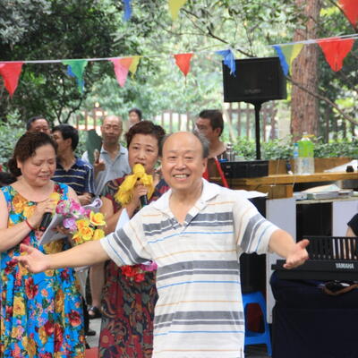 Zingen en dansen in het park (Xi'an)