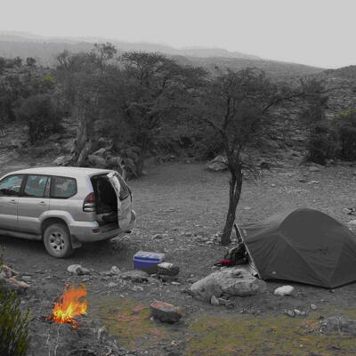 JEBEL SHAMS, START OF W4 TREK