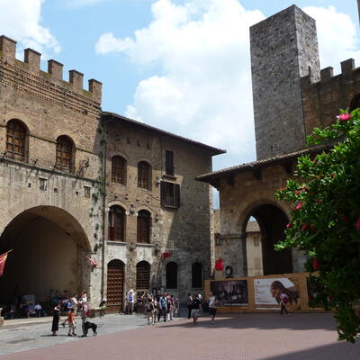 een mooi hoekje in San Gimignagno