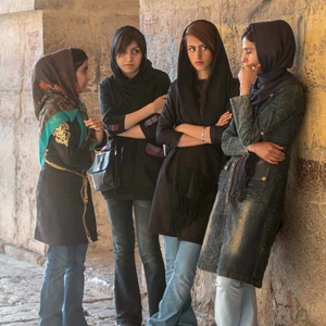 Jonge meisjes in Isfahan