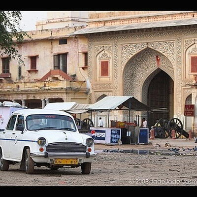 Plein in Jaipur - Rajasthan (foto: Jasmine Debels)