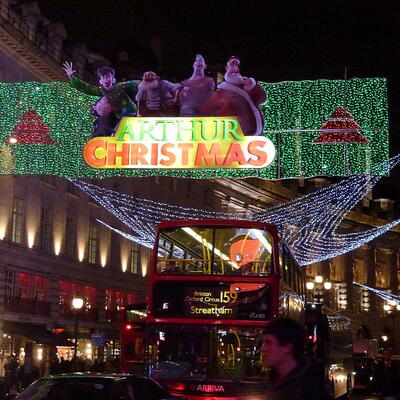 Kerstverlichting in Londen