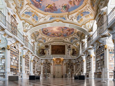 De Admont Abbey Library in Oostenrijk