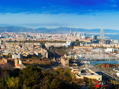 panorama foto van Barcelona
