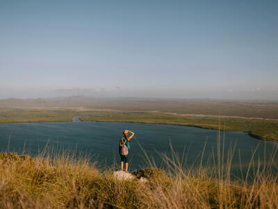 Foto van een reiziger in Tanzania